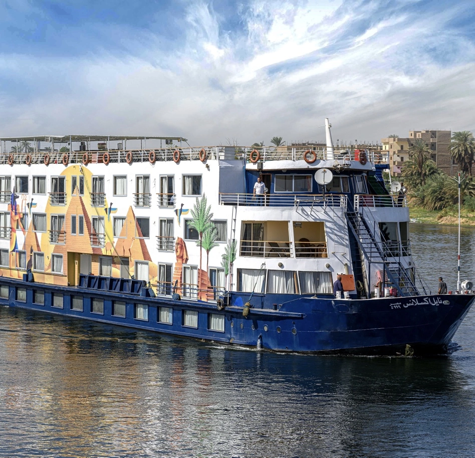 Exterior view of the Nile Excellence Nile Cruise Nile cruise ship